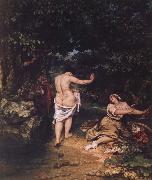Gustave Courbet The bathers painting